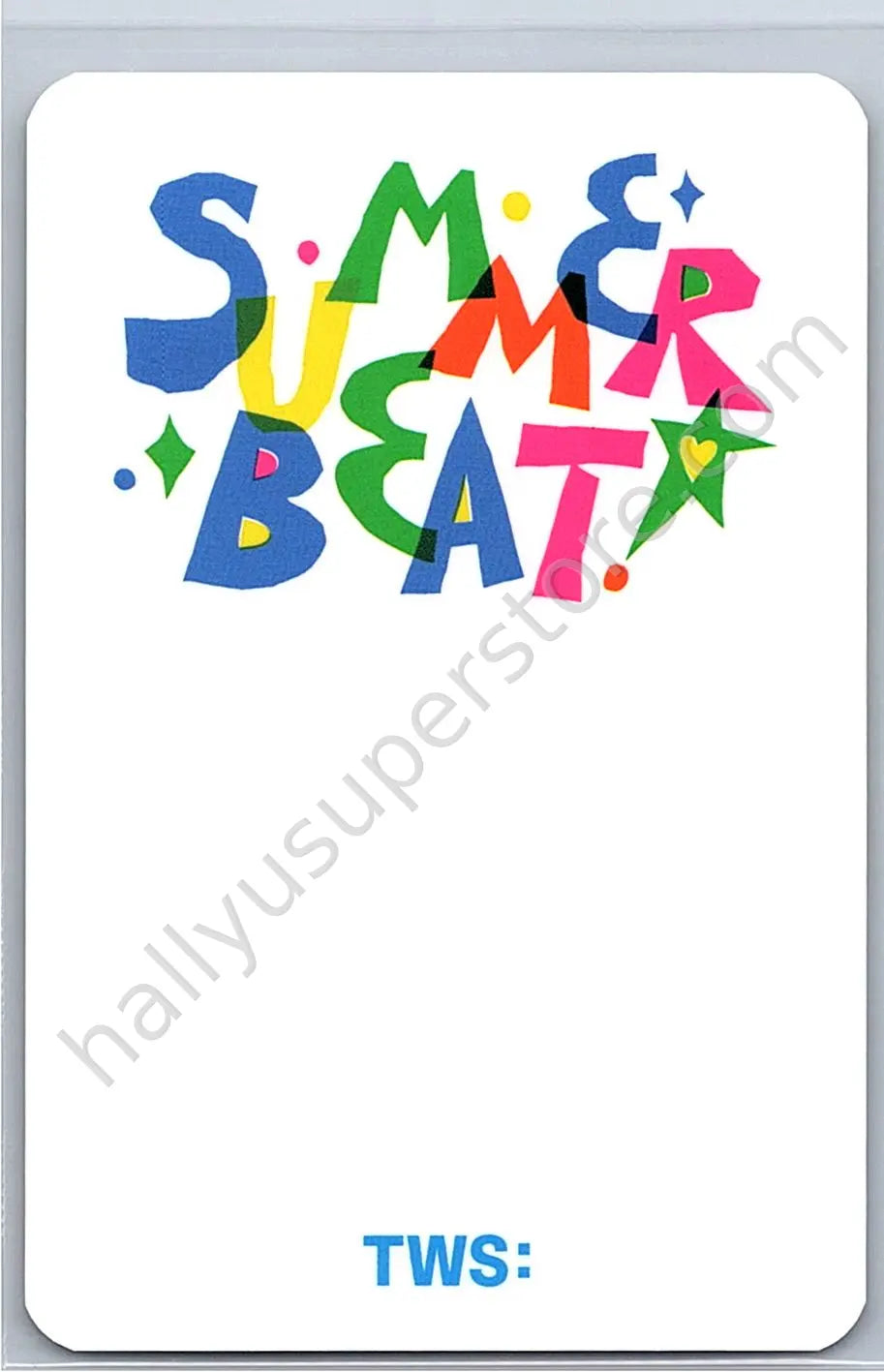 TWS - Jihoon - SUMMER BEAT! blue dream media (bdm) fansign