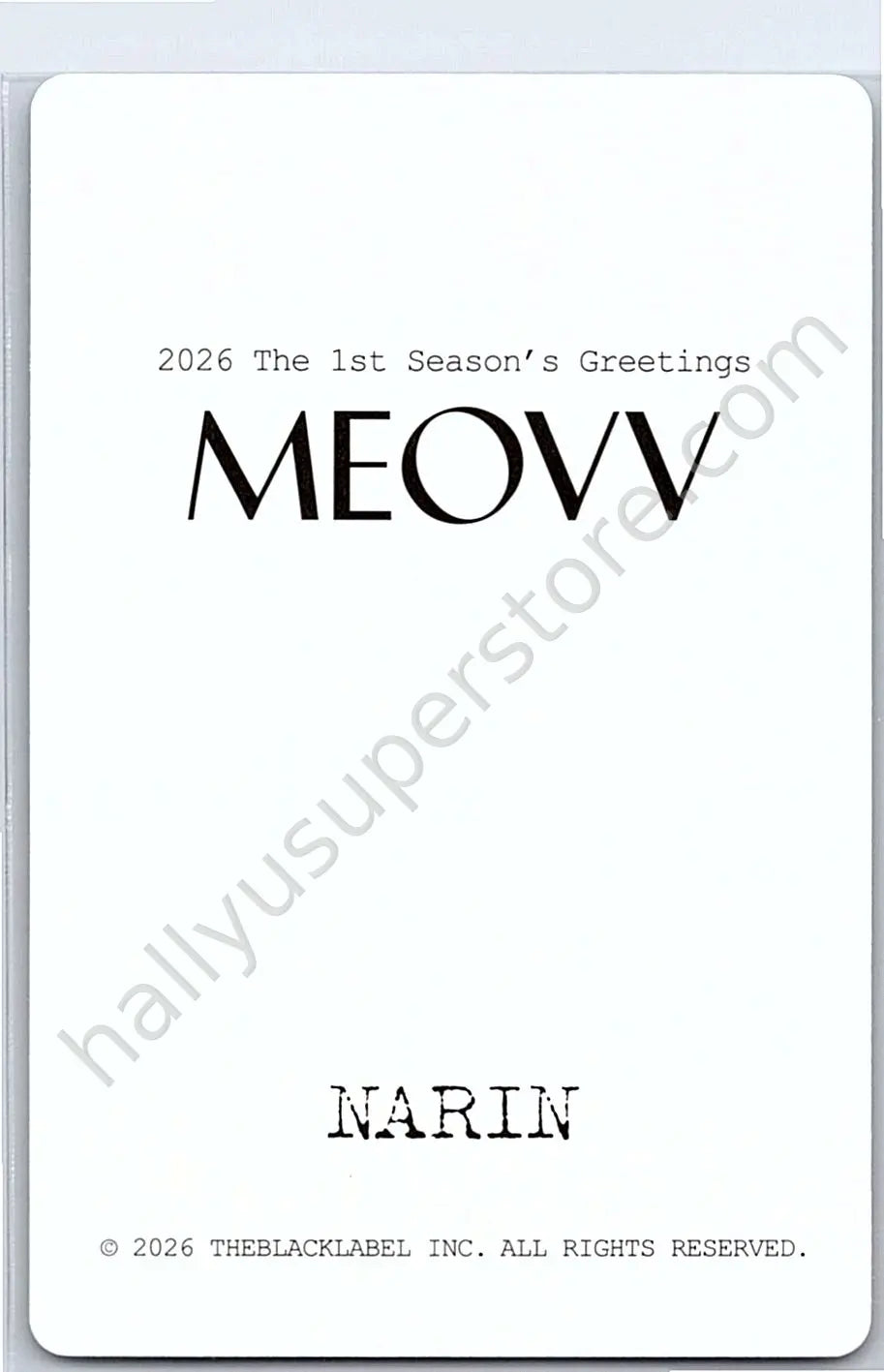 MEOVV - Narin - 2026 Season’s Greetings season&