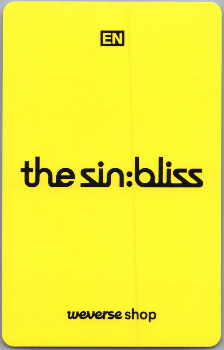 ENHYPEN "THE SIN : BLISS" - Weverse Shop Lucky Draw Event Photocard, Logo Door Hanger [26.08.21]