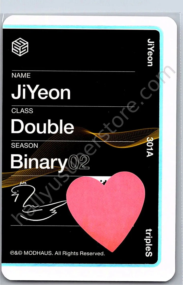 tripleS - Jiyeon - Beyond Beauty album photocard objekt music album (UNSCANNED)
