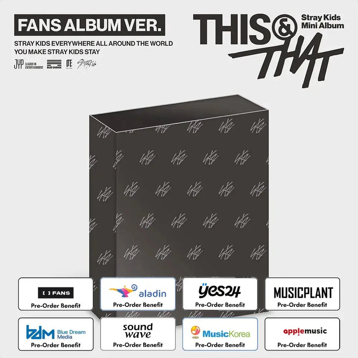 [Pre-Order] Stray Kids - THIS &amp; THAT (FANS ALBUM VER.) + Pre-Order benefit (Choose Version)