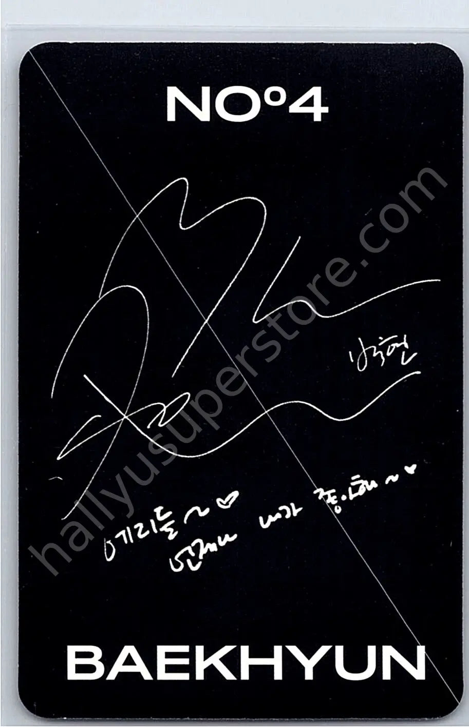 EXO - Baekhyun - Obsession album photocard exo version korean album