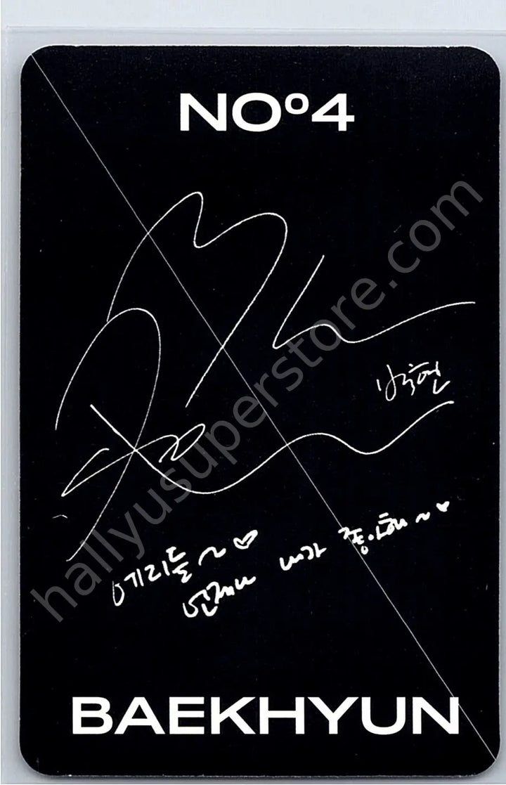 EXO - Baekhyun - Obsession album photocard exo version korean album