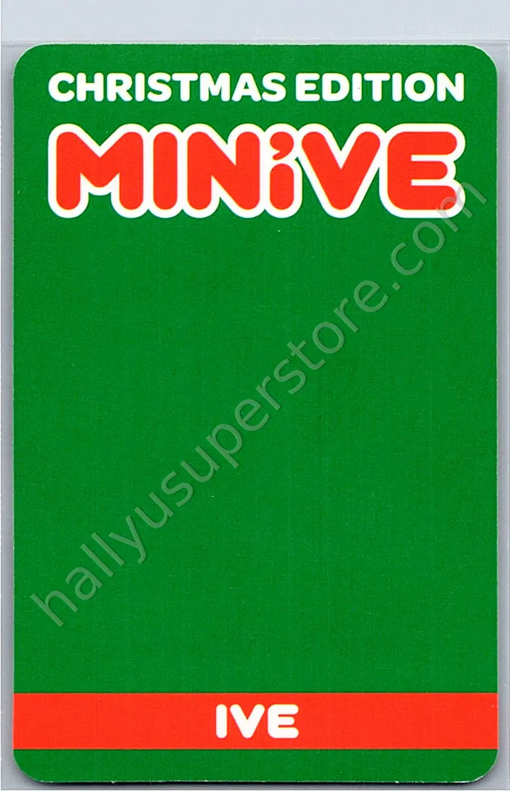 IVE - Yujin - MINIVE Christmas Edition merch photocard