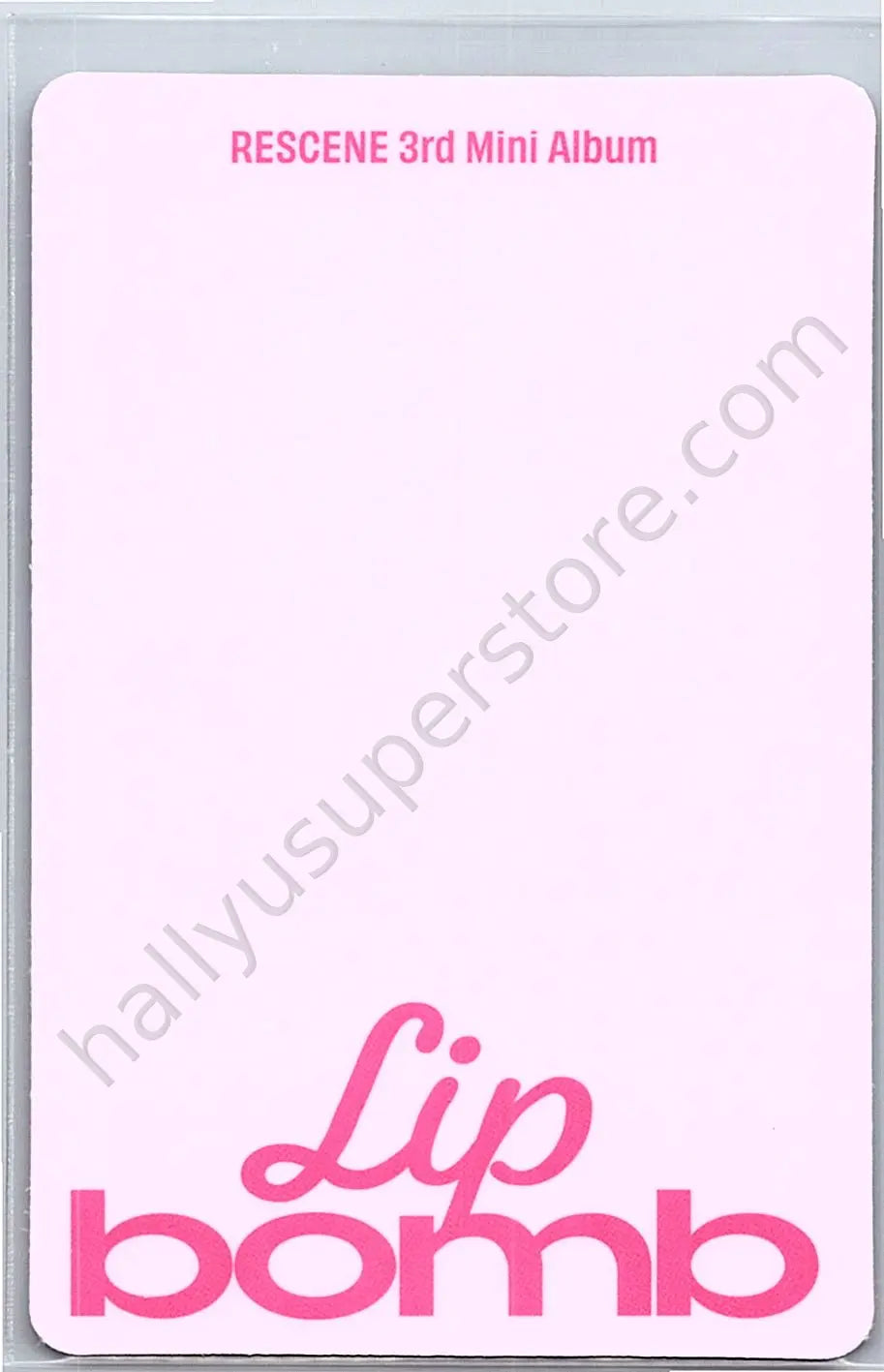 RESCENE - Zena - lip bomb album photocard qr version tint version