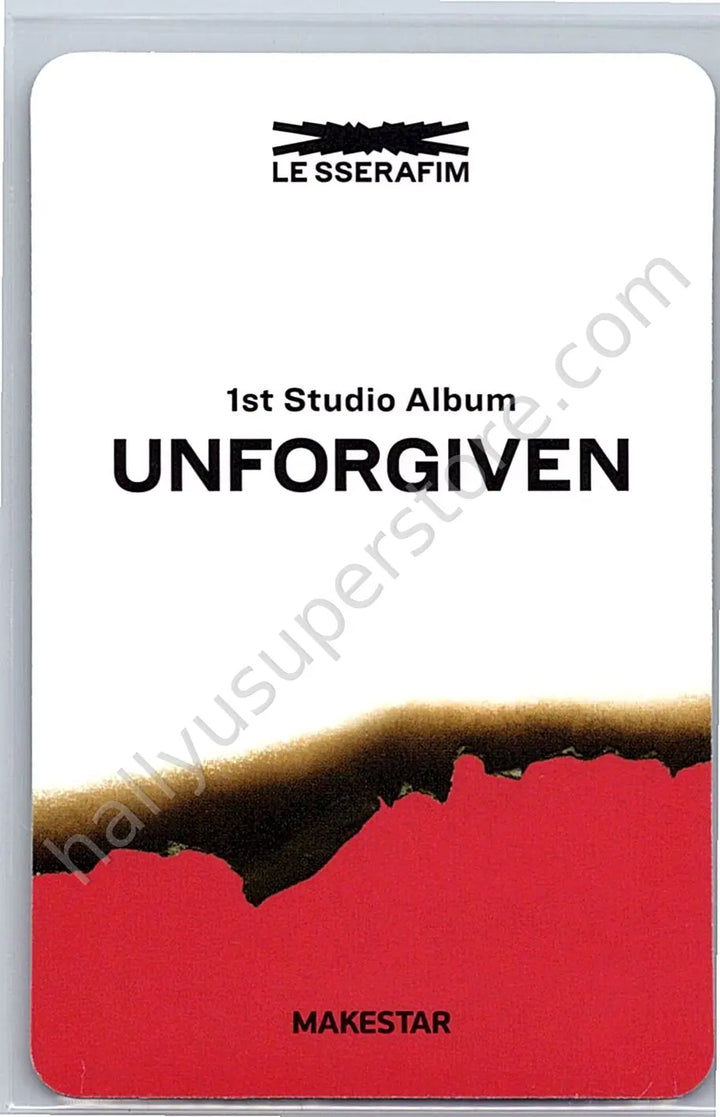 LE SSERAFIM - Huh Yunjin - LE SSERAFIM - Huh Yunjin - UNFORGIVEN Album pre-order benefit (pob) makestar