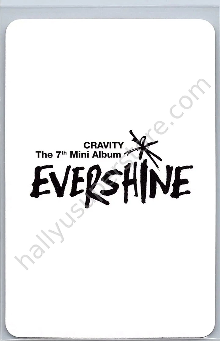 CRAVITY - Seongmin - EVERSHINE afterglow version album photocard