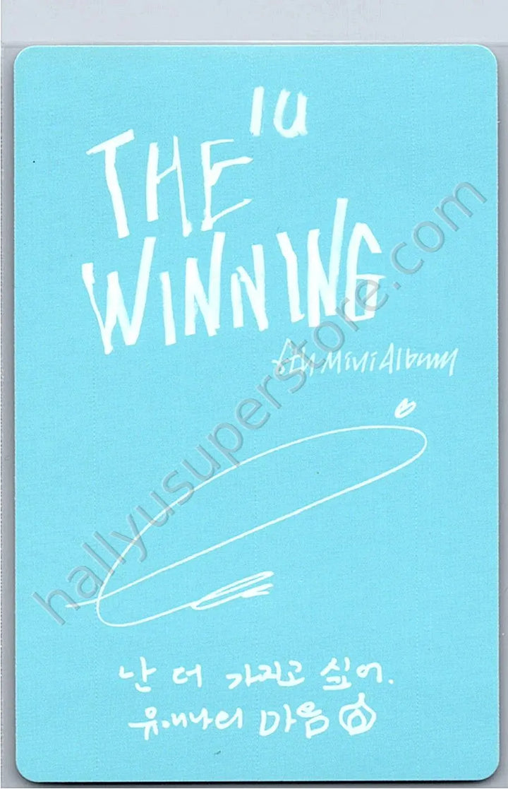 IU - IU - IU - IU - The Winning Album album photocard U win Ver.