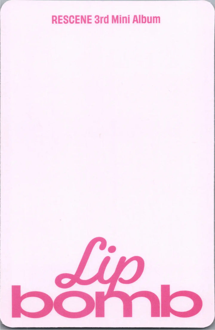 RESCENE "Lip bomb" - Official Photocard (QR)(Photocard Ver.) [26.07.24]