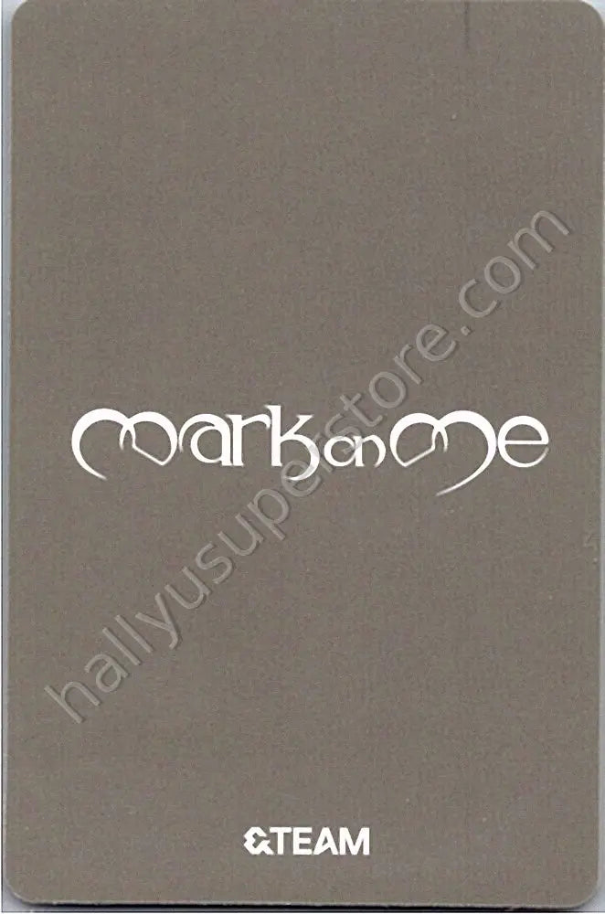 &amp;TEAM - Taki - Mark on Me A version album photocard solo jacket version