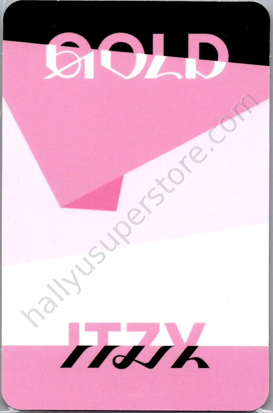ITZY - Yuna - GOLD album photocard standard version