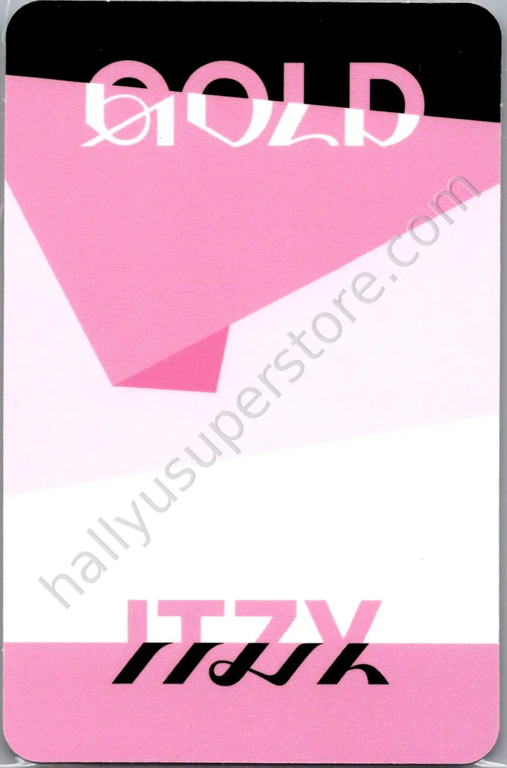 ITZY - Yuna - GOLD album photocard standard version