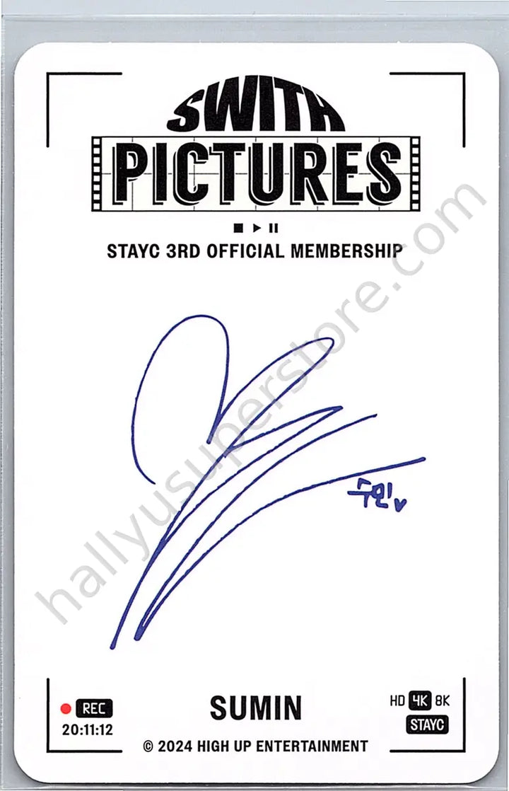 STAYC - Sumin - Swith 3rd Membership Kit - Swith Pictures