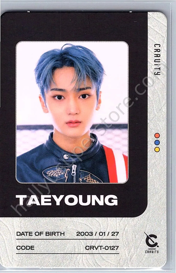 CRAVITY - Taeyoung - CRAVITY - Jungmo - HIDEOUT : BE OUR VOICE - SEASON 3  Album pob (pre-order benefit) id card