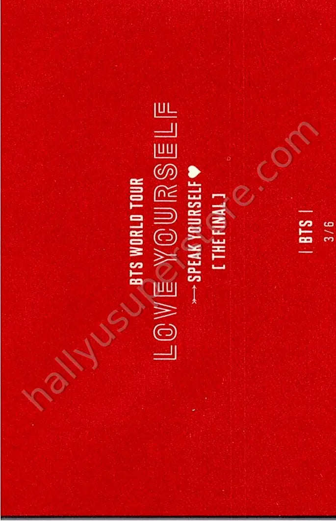 BTS - Unit - BTS WORLD TOUR LOVE YOURSELF SPEAK YOURSELF 3/6