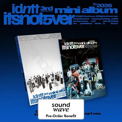 [Pre-Order] idntt - 3rd Mini Album [itsnotover] + SoundWave LuckyDraw Event