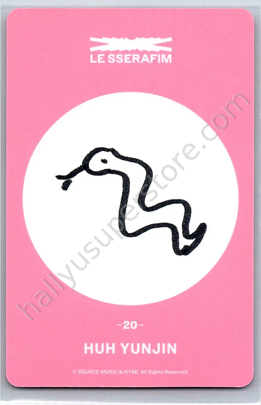LE SSERAFIM - Huh Yunjin - FEARLESS (Japanese Ver.) merch trading card