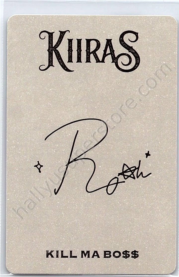 Kiiras - Roah - Kiiras - Roah - Kill Ma Bo$$ Album album photocard