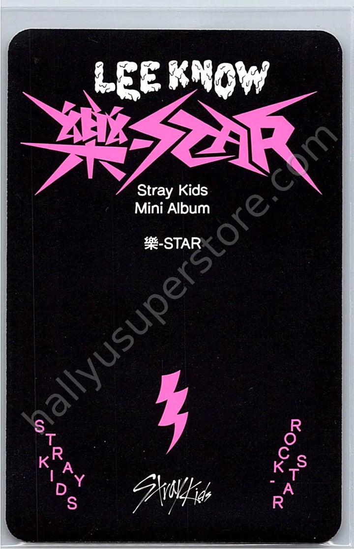 Stray Kids - Lee Know - Rock-Star album photocard first press only postcard version