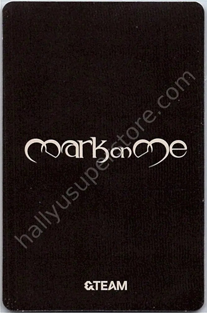 &amp;TEAM - Taki - Mark on Me album photocard B version solo jacket version