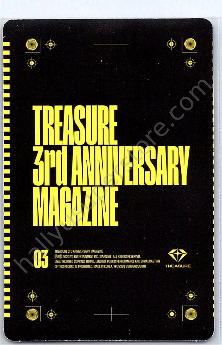 TREASURE - Yoon Jaehyuk - 3rd Anniversary Magazine photocard set