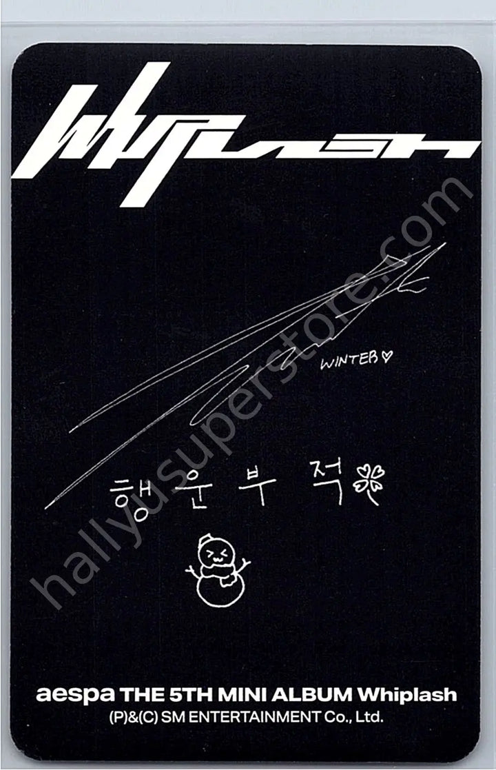 aespa - Winter - Whiplash album photocard beat version