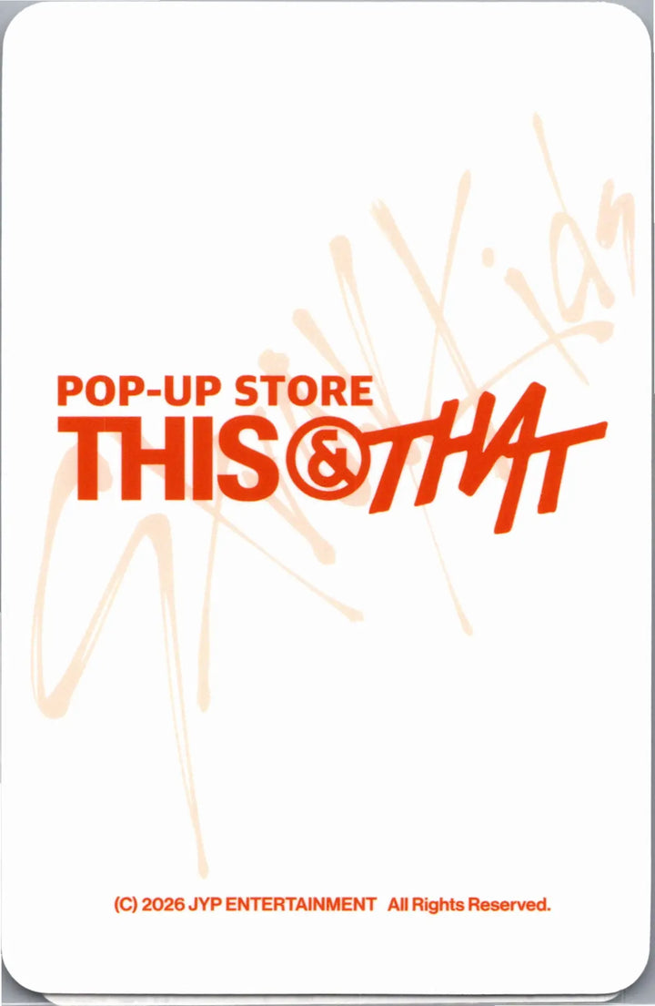 Stray Kids "THIS &amp; THAT" - Soundwave POP-UP Store Lucky Draw Event Photocard [26.08.10]