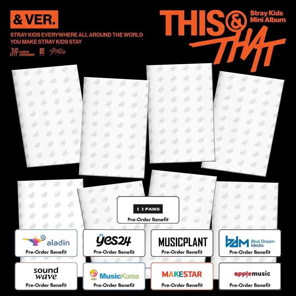 [Pre-Order] Stray Kids - THIS & THAT (& VER.) + Pre-Order benefit (Choose Version)