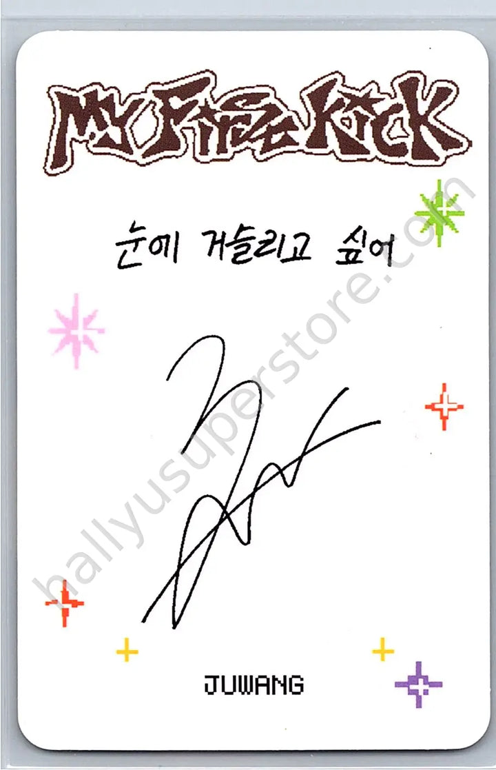 KickFlip - Juwang - My First Kick album photocard my first quest version poca album
