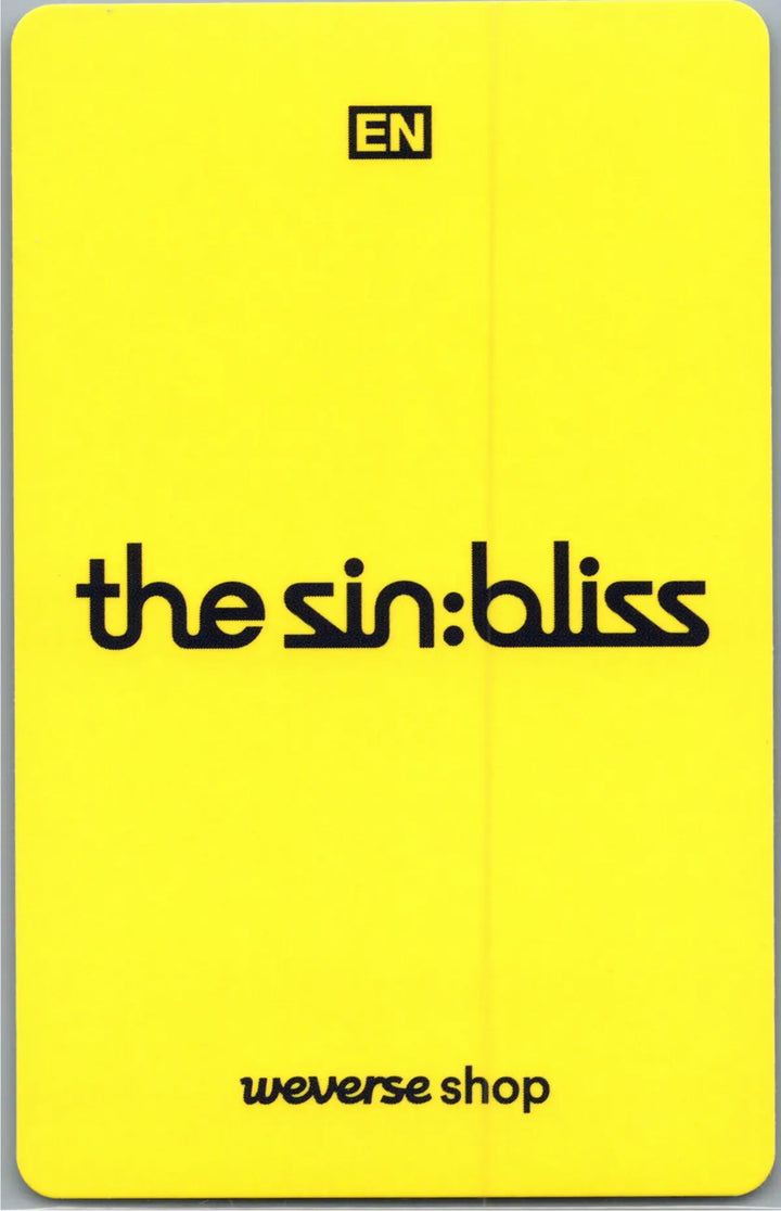 ENHYPEN "THE SIN : BLISS" - Weverse Shop Lucky Draw Event Photocard, Logo Door Hanger [26.08.21]