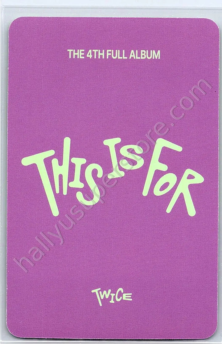 TWICE - Nayeon - THIS IS FOR album photocard digipack version pob (pre-order benefit)