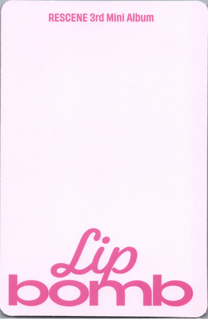 RESCENE "Lip bomb" - Official Photocard (QR)(Photocard Ver.) [26.07.24]