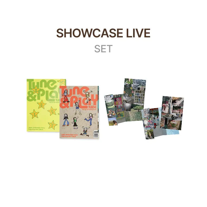 [Pre-Order] TUIDE - [SHOWCASE LIVE] The 1st EP [TUNE &amp; PLAY] (Set) + The 1st EP [TUNE &amp; PLAY] (Weverse Albums ver.) (Set) Set