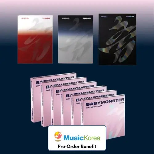 [Pre-Order] BABYMONSTER - 3rd MINI ALBUM [CHOOM] + MusicKorea LuckyDraw Event (Option 1)