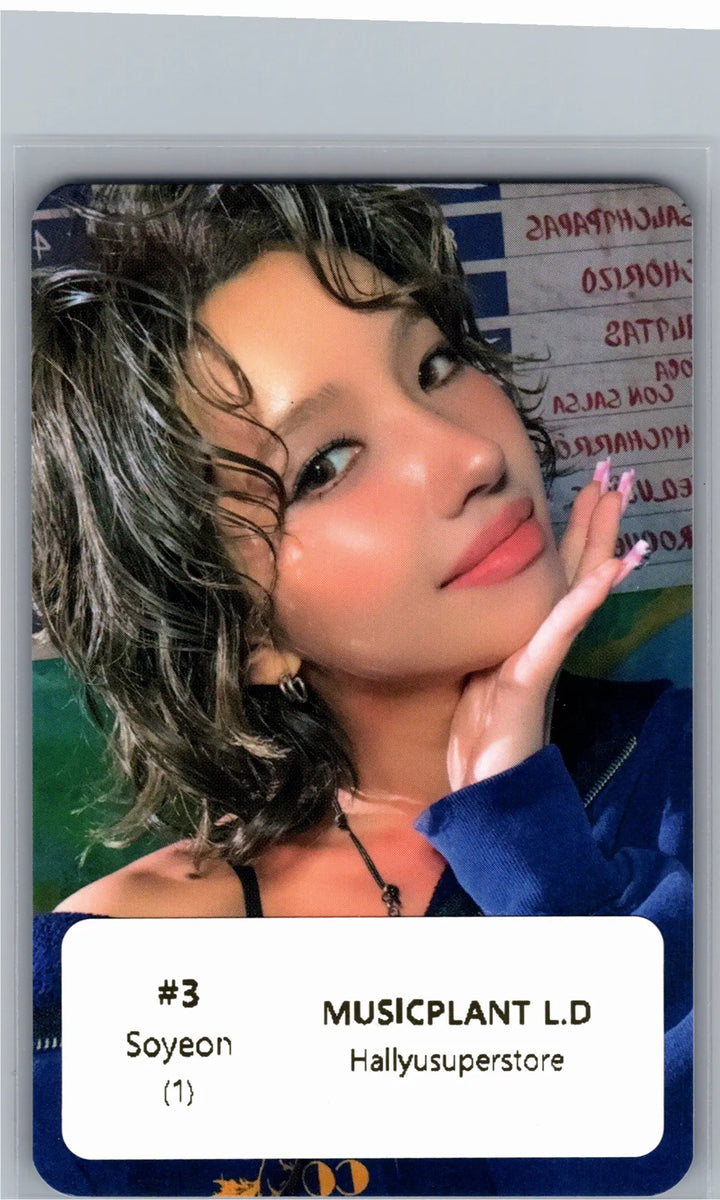 I-DLE "We made" - Music Plant Lucky Draw Event Photocard (Crow Ver.) [26.07.07]