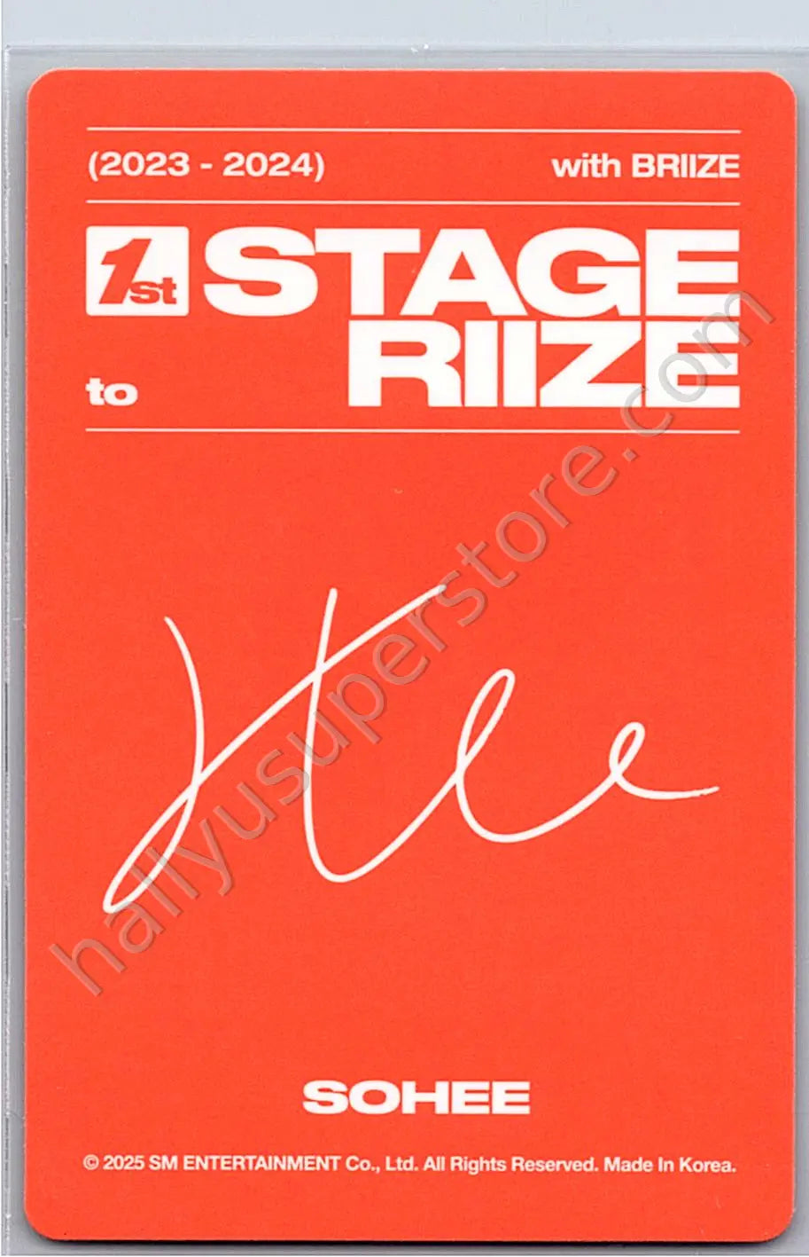 RIIZE  - Sohee - 1st Stage to RIIZE bluray version kit inclusion