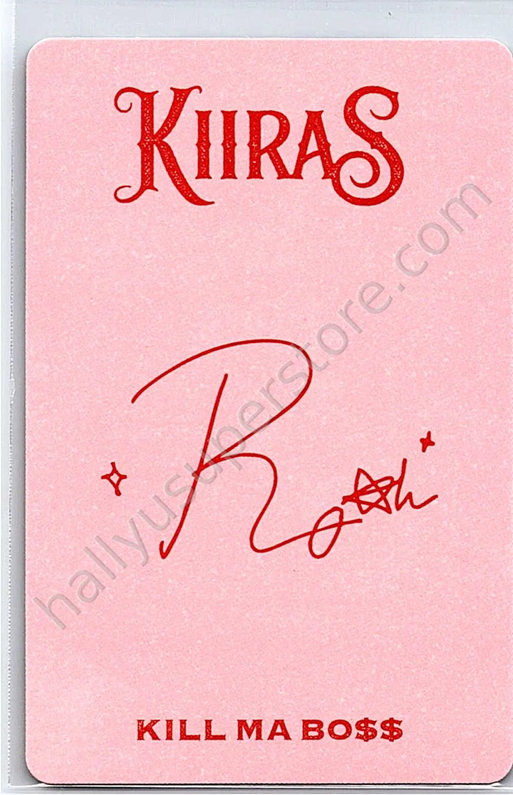 Kiiras - Roah - Kill Ma Bo$$ ace version album photocard FPO korean album