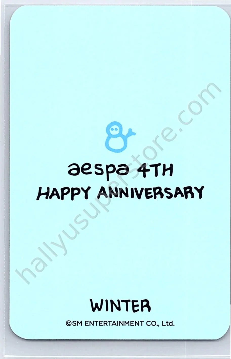 aespa - Winter - aespa - Winter - 4th Anniversary  Other merch photocard trading card 4th Anniversary C version lucky card