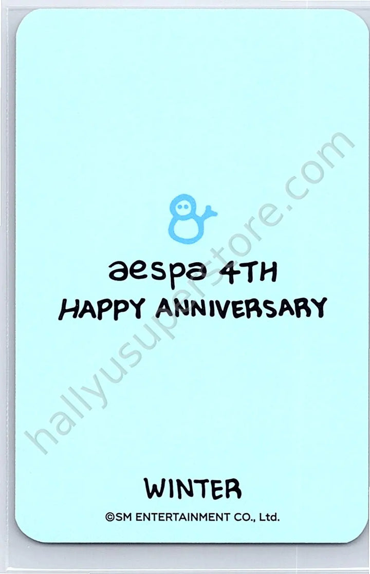 aespa - Winter - aespa - Winter - 4th Anniversary  Other merch photocard trading card 4th Anniversary C version lucky card