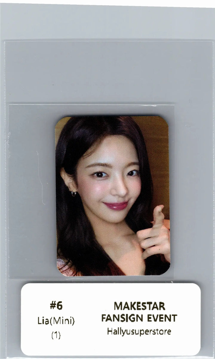 ITZY "Motto"- Makestar Fansign Event Photocard, Mini Photocard R2 (POCAALBUM Ver.) [26.07.14]