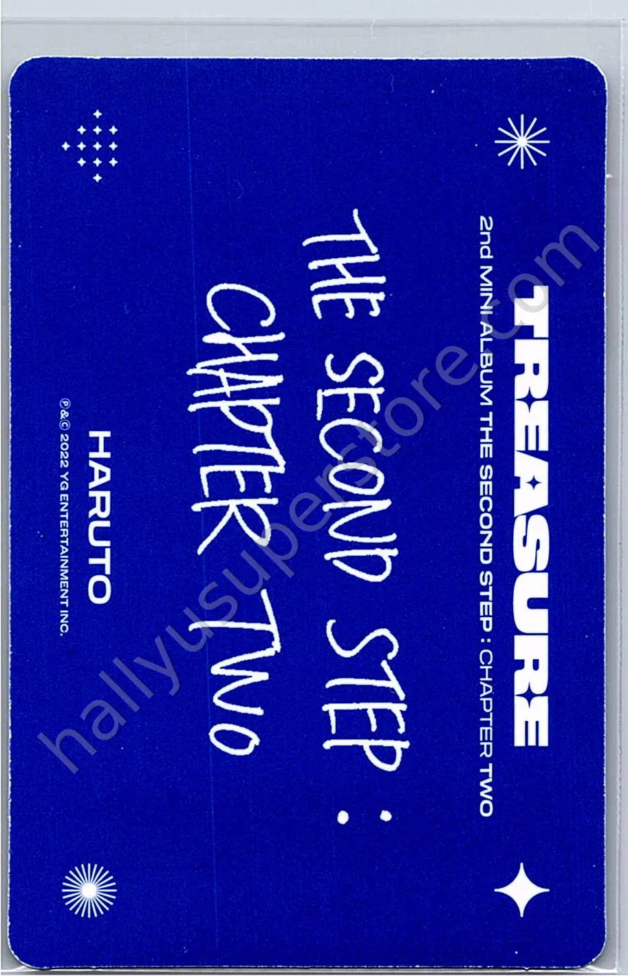 TREASURE - Haruto - THE SECOND STEP : CHAPTER TWO album photocard deep blue version photobook version