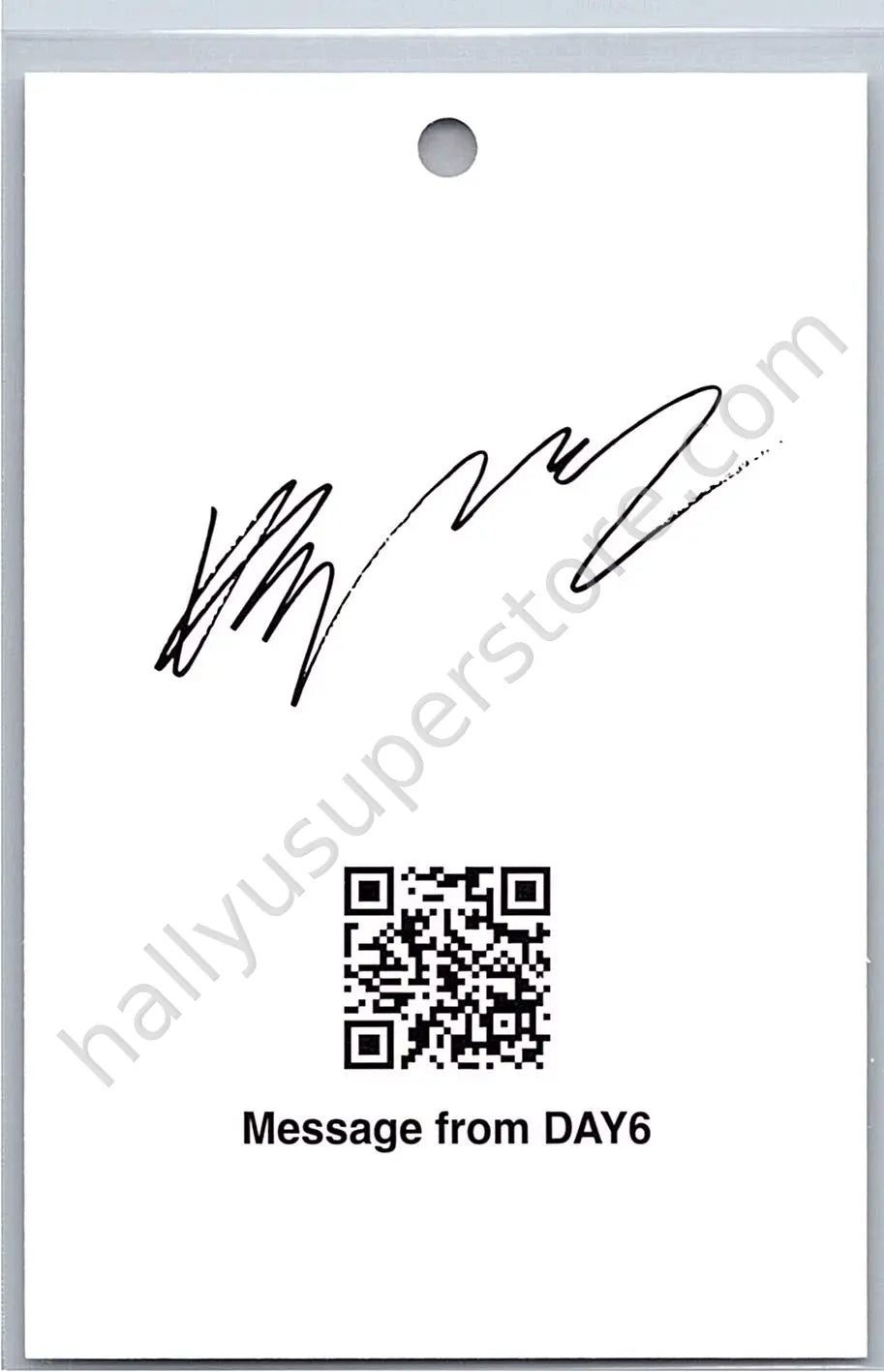 DAY6  - Sungjin - Fourever album inclusion FPO paper tag standard version
