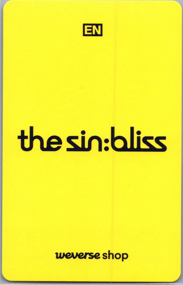 ENHYPEN "THE SIN : BLISS" - Weverse Shop Lucky Draw Event Photocard, Logo Door Hanger [26.08.21]