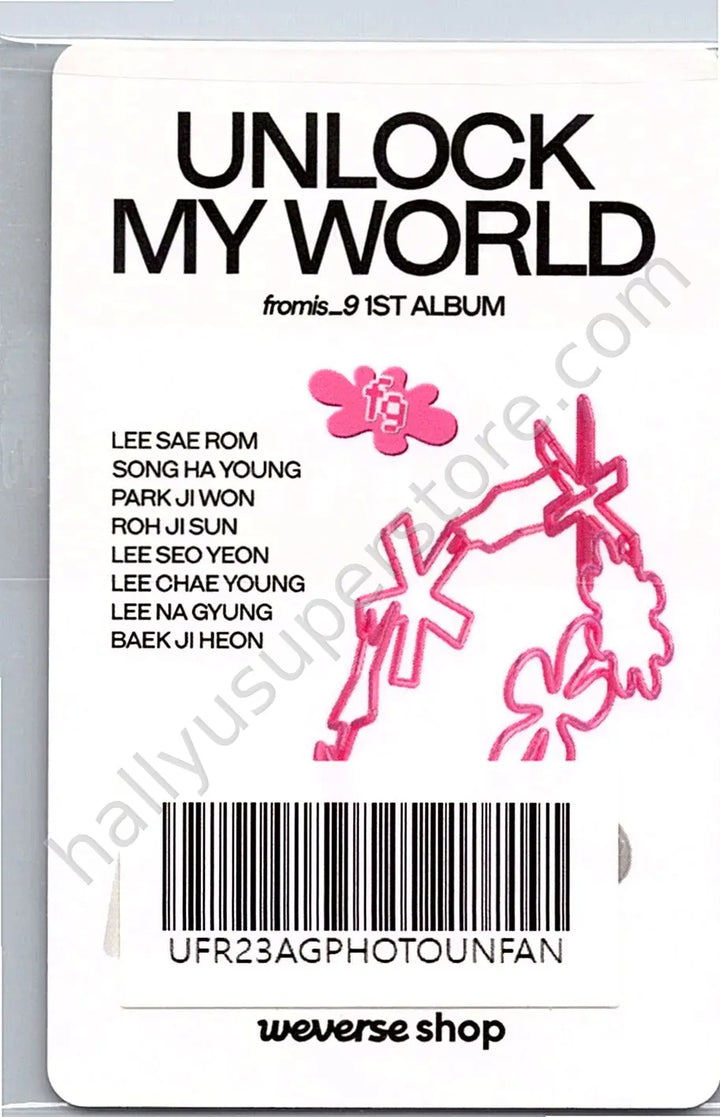 fromis_9 - Jiheon - Unlock My World fan meeting weverse global shop (wvg)