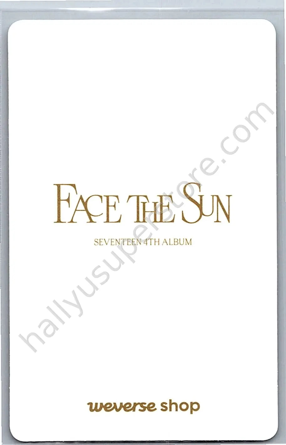 SEVENTEEN - Mingyu - Face the Sun pob (pre-order benefit) weverse global shop (wvg)