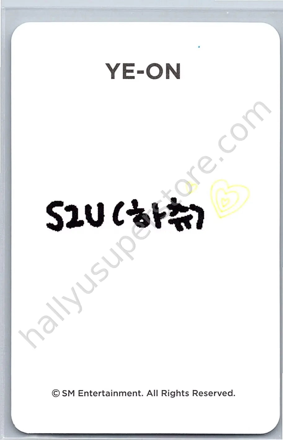 Hearts2Hearts - Ye-on - S2U Official Membership photocard set
