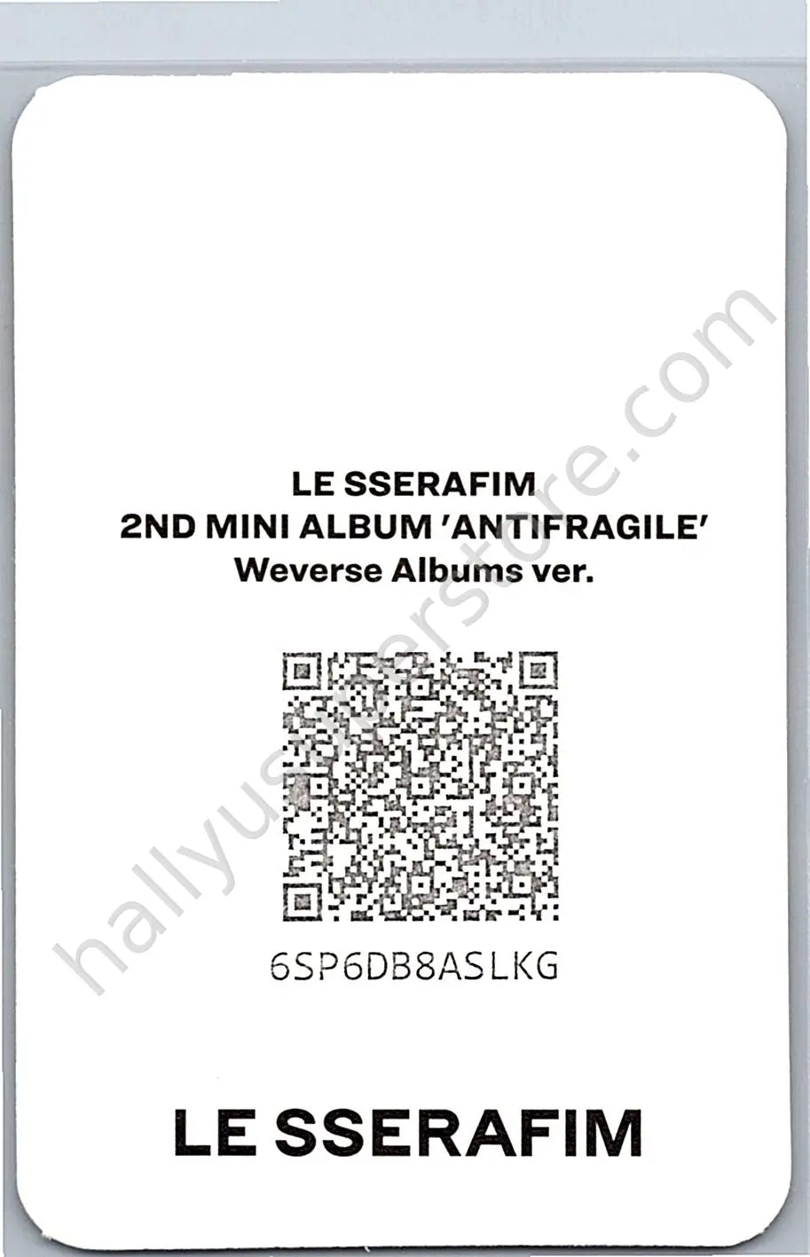 LE SSERAFIM - Kazuha -  ANTIFRAGILE Album album photocard weverse album version qr card