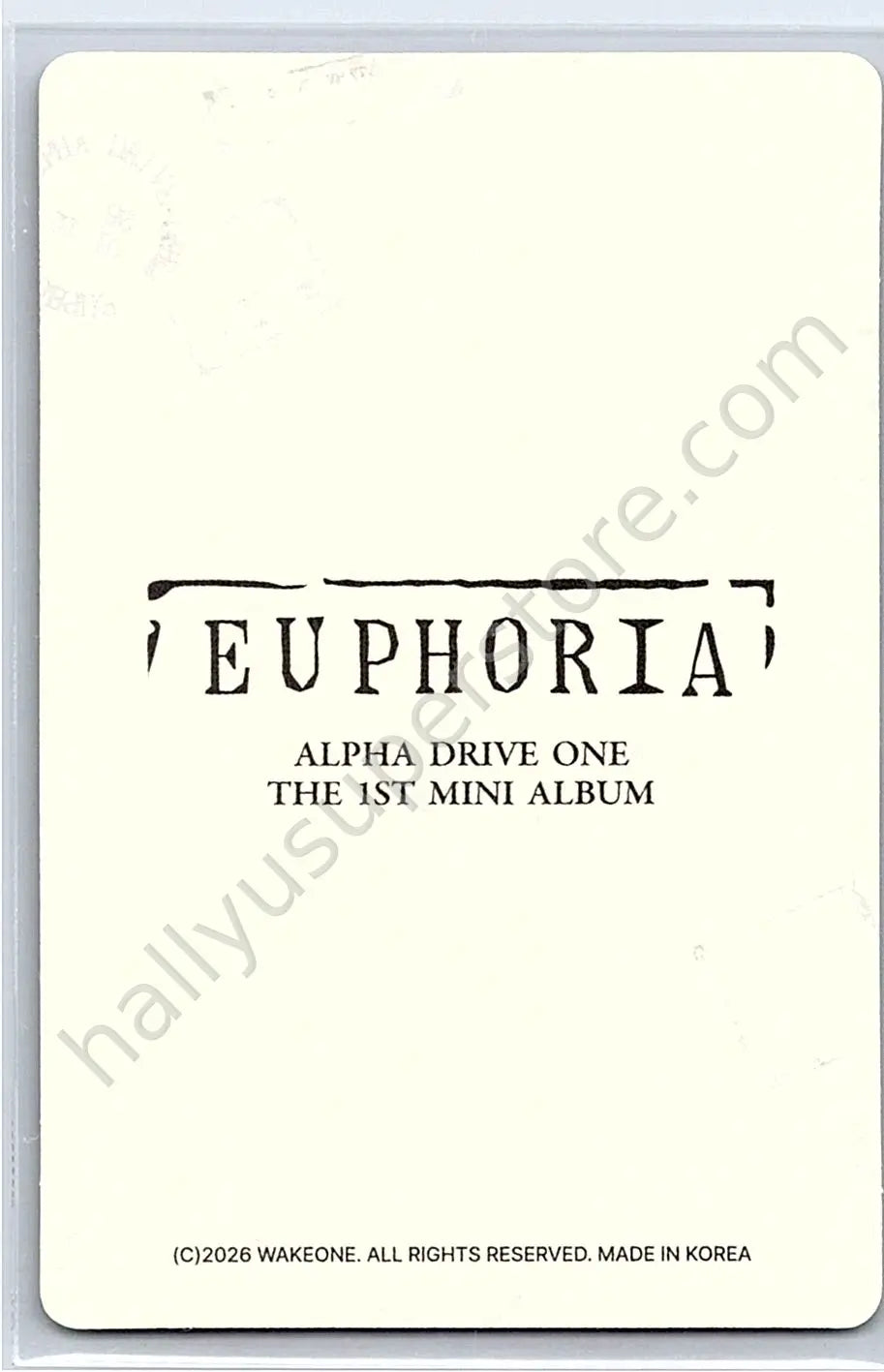 ALPHA DRIVE ONE - Sanghyeon - EUPHORIA merch photocard star road version trading card