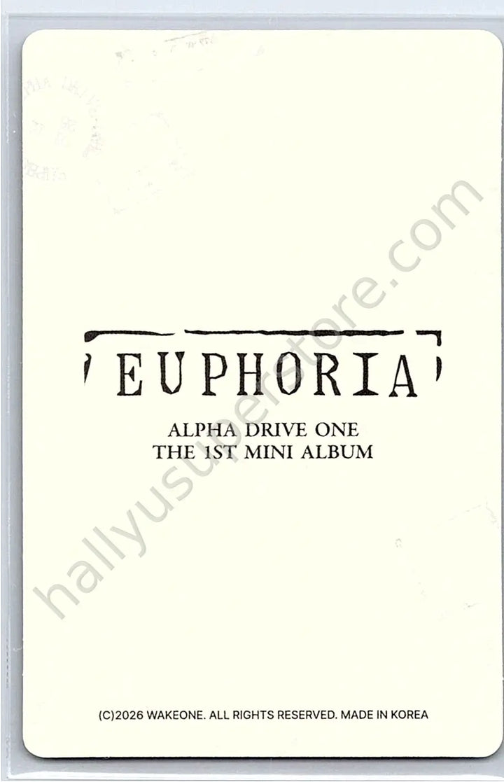 ALPHA DRIVE ONE - Sanghyeon - EUPHORIA merch photocard star road version trading card