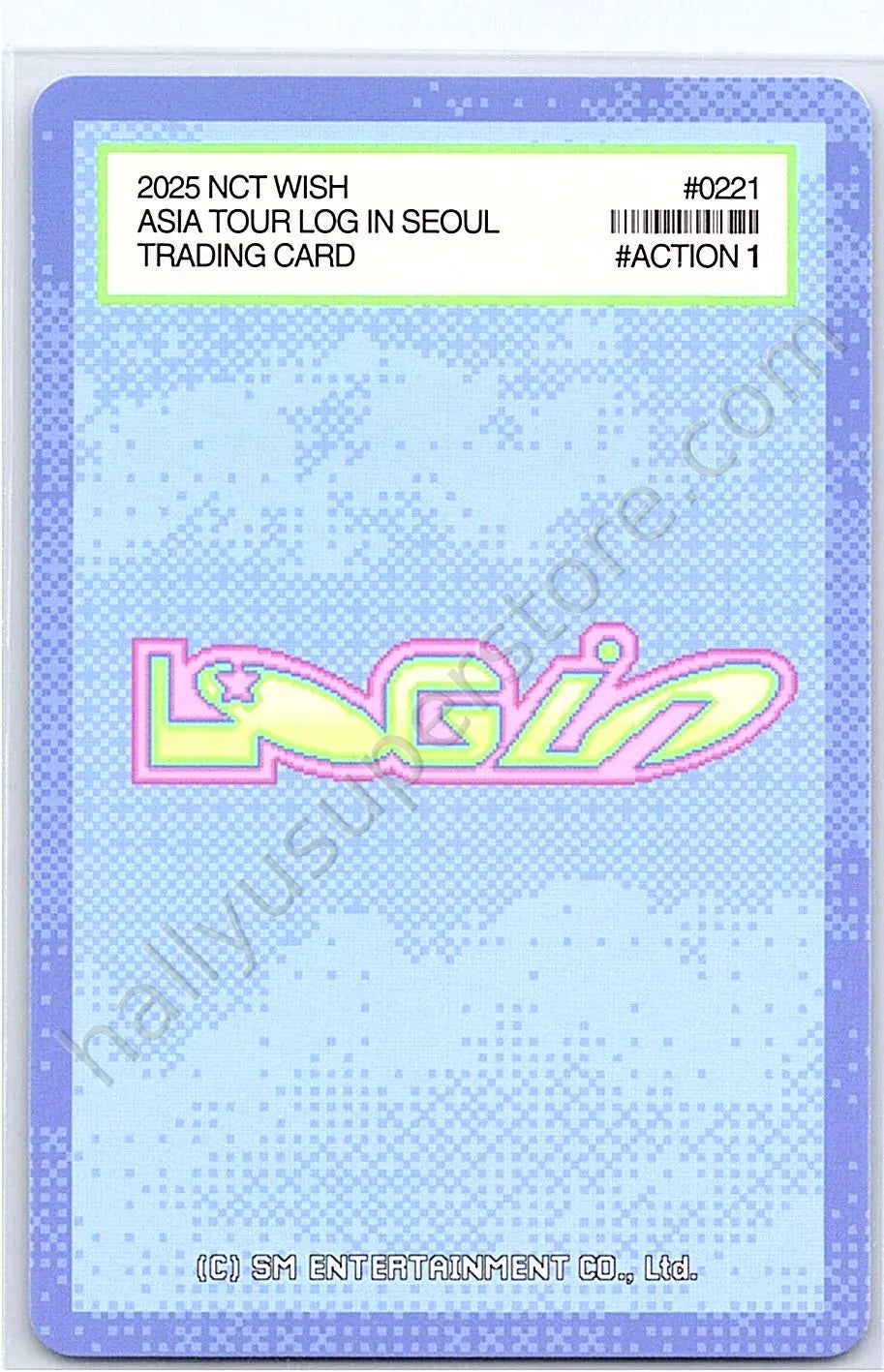 NCT WISH - Jaehee - 2025 ASIA TOUR LOG in SEOUL • ASIA log in version merch photocard random photocard trading card